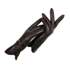 Gants En Cuir Véritable Hiver Automne Dames - Marron - M - 7 | La boutique du chapeau