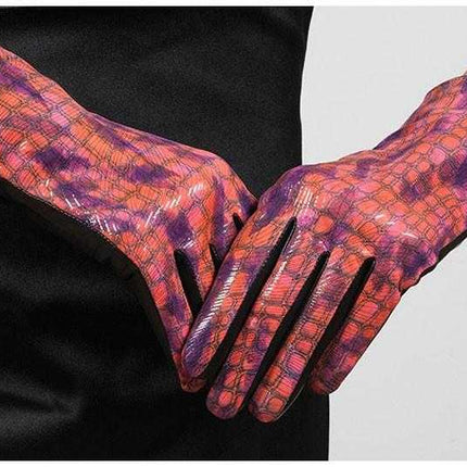 Gants En Cuir Véritable pour Femmes - Rouge - S - 6 ½ | La boutique du chapeau