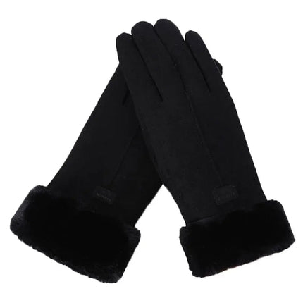 Gants épais et chauds - Noir - Ajustable ( 6 ½ à 8 ) | La boutique du chapeau