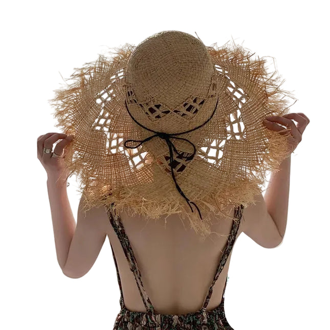 Grand chapeau de paille - Kaki - M (56 - 58cm) | La boutique du chapeau