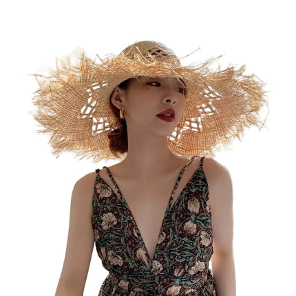 Grand chapeau de paille - Kaki - M (56 - 58cm) | La boutique du chapeau