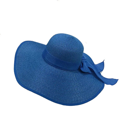 Grand chapeau de plage - Bleu marine - M (56 - 58cm) | La boutique du chapeau