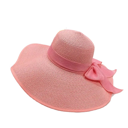 Grand chapeau de plage - Rose - M (56 - 58cm) | La boutique du chapeau