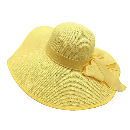 Grand chapeau de plage - Jaune - M (56 - 58cm) | La boutique du chapeau