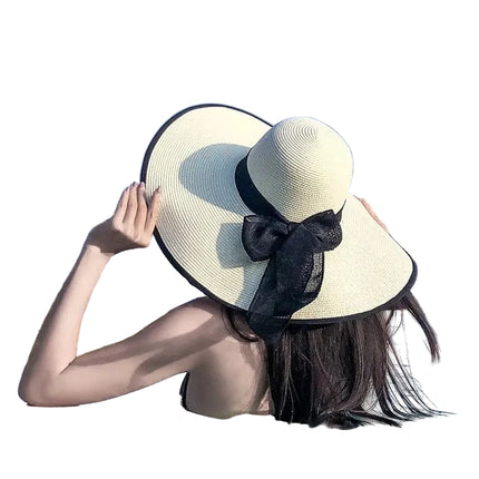 Grand chapeau de plage - Bleu ciel - M (56 - 58cm) | La boutique du chapeau