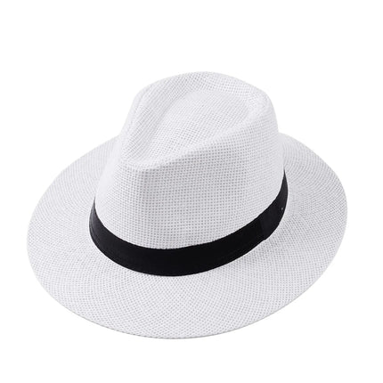 Panama classique a bord large - Blanc - M (56 - 58cm) | La boutique du chapeau