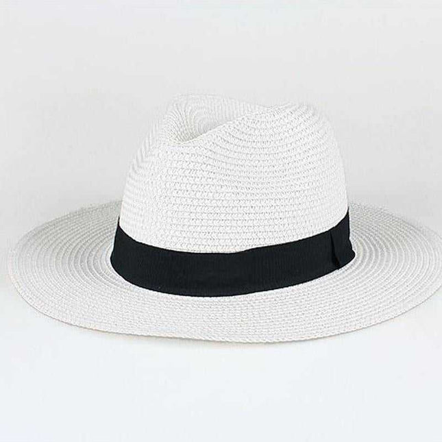 Panama en paille - Blanc - M (56 - 58cm) | La boutique du chapeau