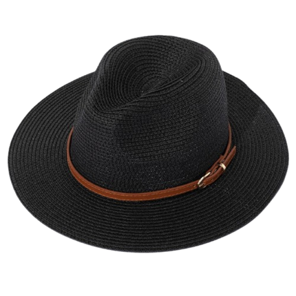 Panama homme et femme - Noir - M (56 - 58cm) | La boutique du chapeau