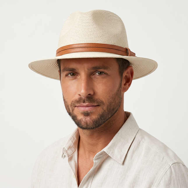 Panama en Paille Souple - Beige - M (56 - 58cm) | La boutique du chapeau