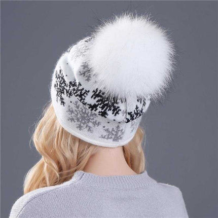 Paris-Chapeau bonnet & skullies Bonnets réel vison (raton laveur) fourrure