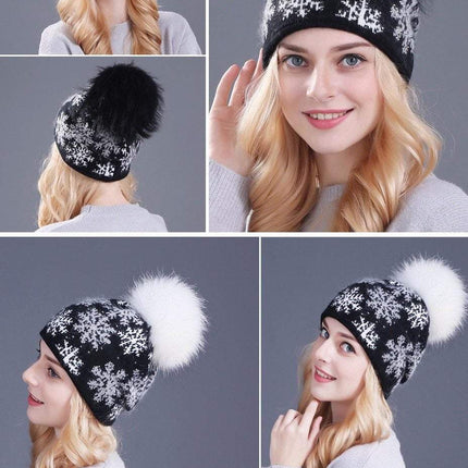 Paris-Chapeau bonnet & skullies Bonnets réel vison (raton laveur) fourrure