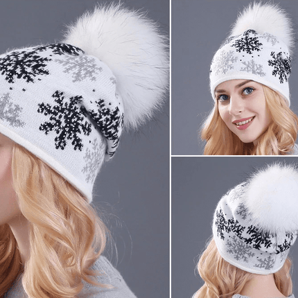 Paris-Chapeau bonnet & skullies Bonnets réel vison (raton laveur) fourrure