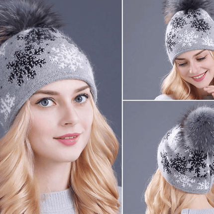 Paris-Chapeau bonnet & skullies Bonnets réel vison (raton laveur) fourrure