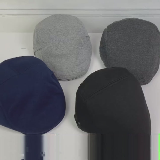 Casquette plate homme ajustable hiver