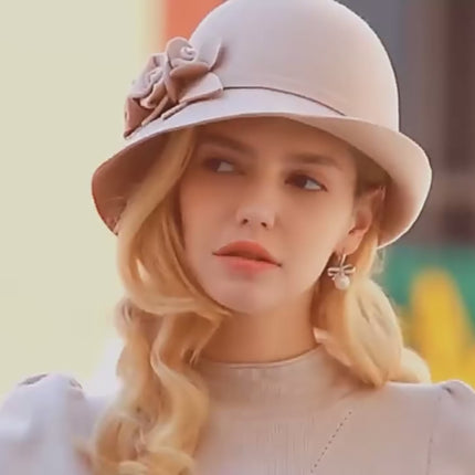 Chapeau fedora feutre femme - Vidéo