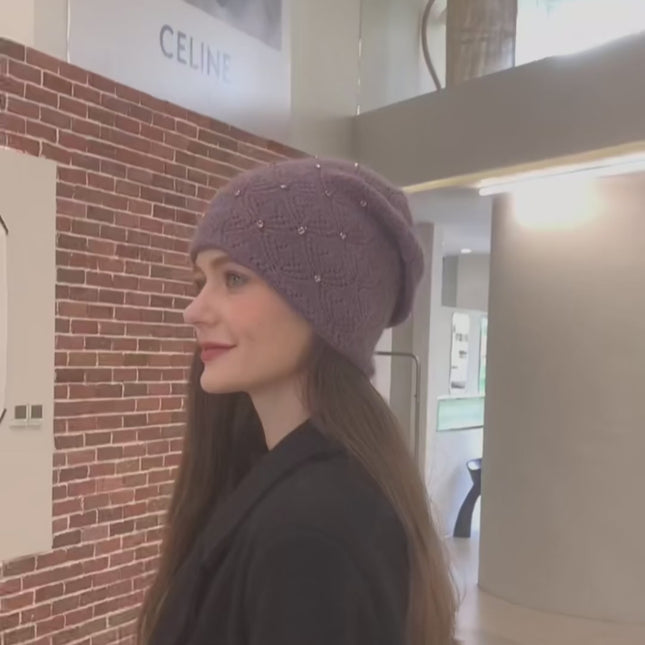 Bonnet épais pour femme - Vidéo