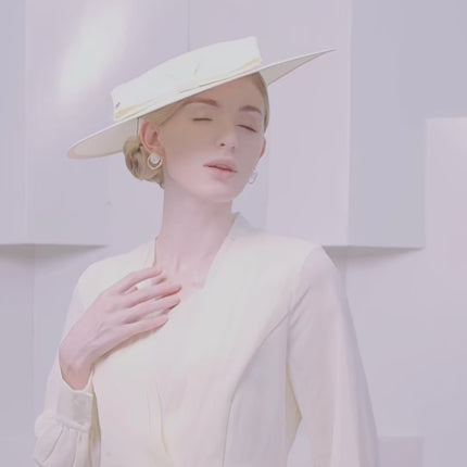 Chapeau bibi femme formel mariage uni - Vidéo
