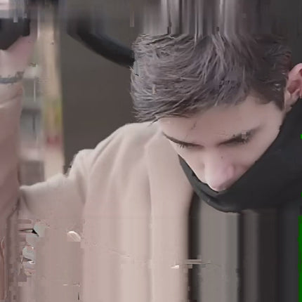 Écharpe homme en mélange cachemire — vidéo