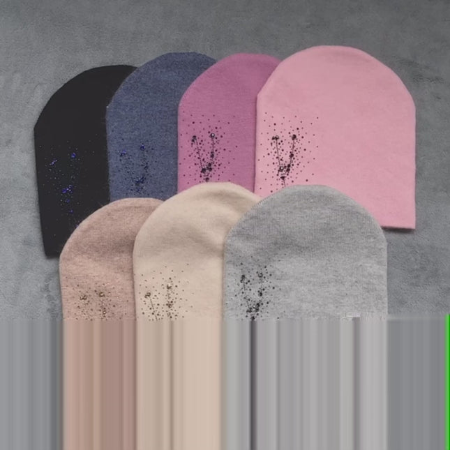 Bonnet d'hiver en tricot pour femme - Vidéo