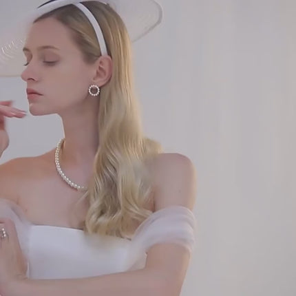 Chapeau bibi femme affaires cérémonie - Vidéo