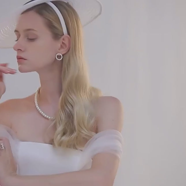 Chapeau bibi femme affaires cérémonie - Vidéo