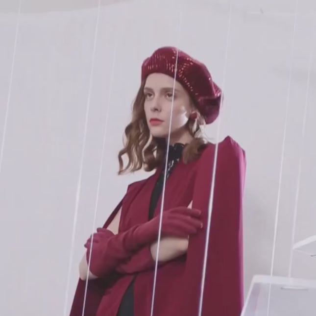 Chapeau fedora femme laine, texturé, hiver