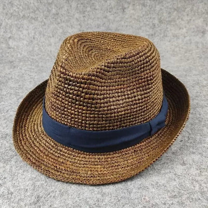 Trilby en paille pour l'été - Café - M (56 - 58cm) | La boutique du chapeau