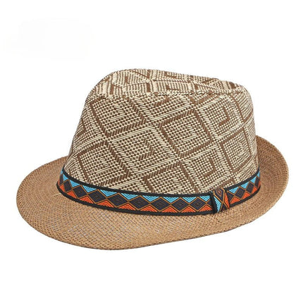 Trilby homme paille - Café - M (56 - 58cm) | La boutique du chapeau