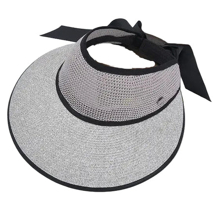 Visière de plage pliable à large bord - Bleu ciel - Ajustable (du 54 au 59) | La boutique du chapeau
