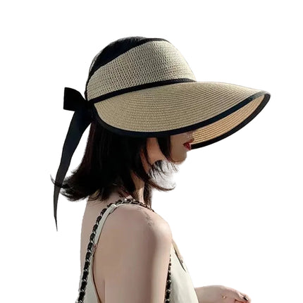 Visière de plage pliable à large bord - Kaki - Ajustable (du 54 au 59) | La boutique du chapeau