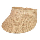 Visière en raphia - Beige - Ajustable (du 54 au 59) | La boutique du chapeau