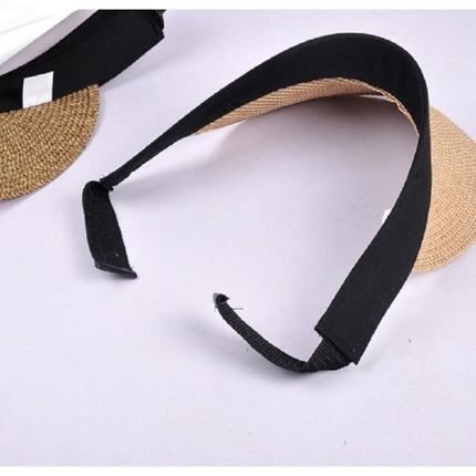 Visière paille - Marine - Ajustable (du 54 au 59) | La boutique du chapeau