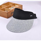 Visière paille - Marine - Ajustable (du 54 au 59) | La boutique du chapeau