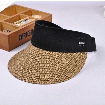 Visière paille - Marine - Ajustable (du 54 au 59) | La boutique du chapeau