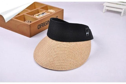 Visière paille - foncé café - Ajustable (du 54 au 59) | La boutique du chapeau