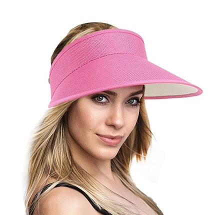 visière pare soleil - Rose - Ajustable (du 54 au 59) | La boutique du chapeau