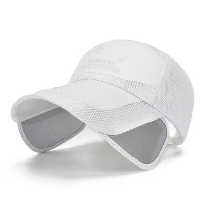 Visière rétractable - Blanc - Ajustable (du 54 au 59) | La boutique du chapeau