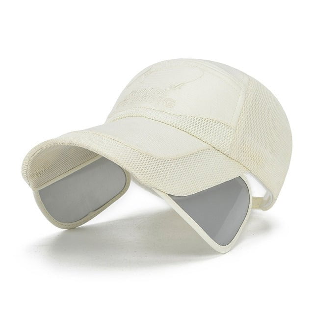 Visière rétractable - Beige - Ajustable (du 54 au 59) | La boutique du chapeau