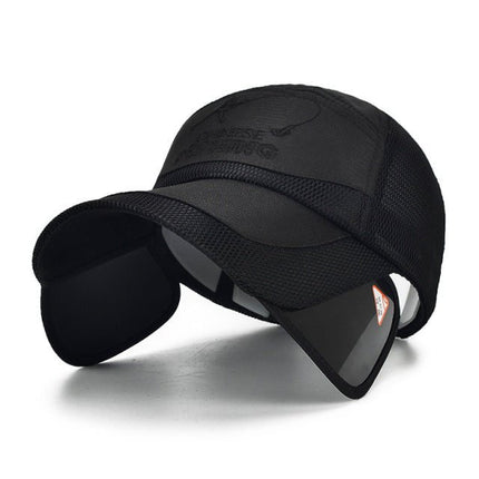 Visière rétractable - Noir - Ajustable (du 54 au 59) | La boutique du chapeau