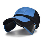 Visière rétractable - Bleu - Ajustable (du 54 au 59) | La boutique du chapeau