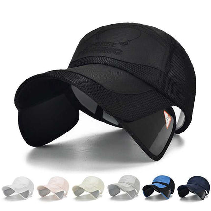 Visière rétractable - Bleu - Ajustable (du 54 au 59) | La boutique du chapeau